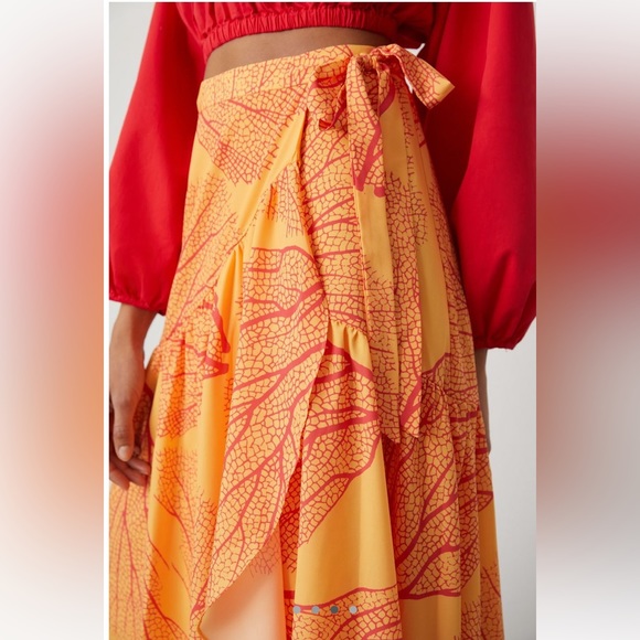 HUTCH PRINTED WRAP MAXI SKIRT - Picture 3 of 8